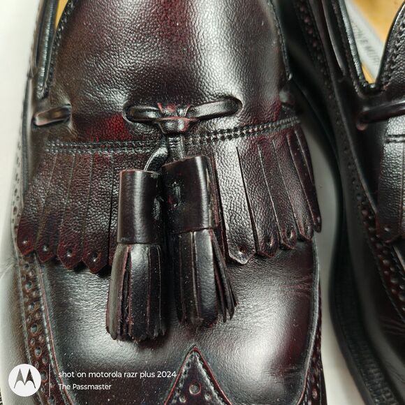 Men's JOHNSTON & MURPHY Aristocraft Kiltie Tassel Loafers US Size 10 - Picture 6 of 10